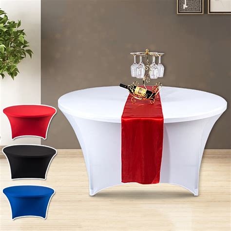 round elasticized table cover|60 round elastic table covers.